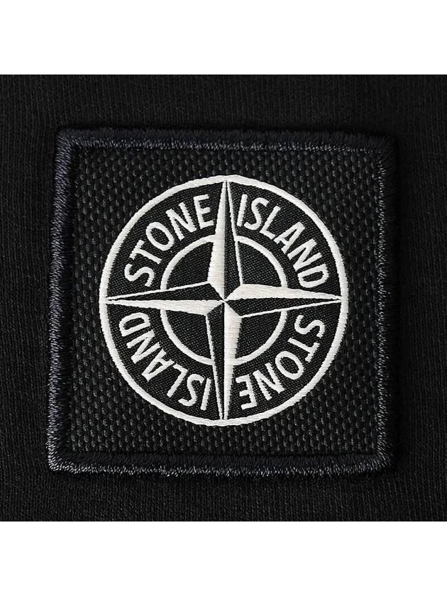 Chest Patch Long Sleeve T-Shirt Black - STONE ISLAND - BALAAN 5