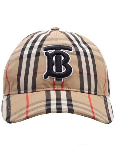 Vintage Check Motif Ball Cap Beige - BURBERRY - BALAAN 1