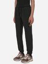 Waffen Patch Cotton Fleece Track Pants Black - STONE ISLAND - BALAAN 3