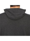 Men's Light Cotton Yarn Hoodie Charcoal - STONE ISLAND - BALAAN 8