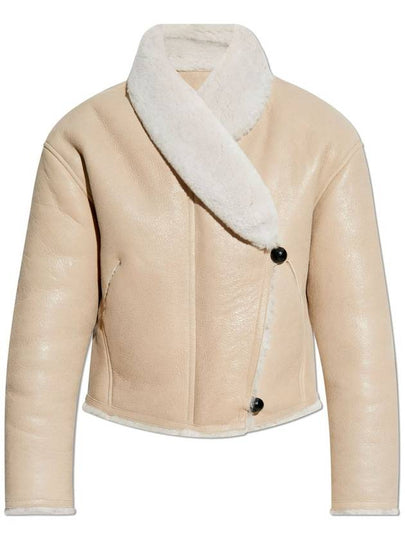 Eriana Reversible Suede Lambskin Leather Single Coat Chalk - ISABEL MARANT - BALAAN 2