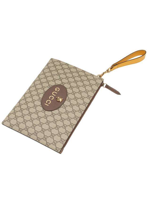 GG Supreme Canvas Neo Vintage Strap Pouch Clutch 473956 - GUCCI - BALAAN 4