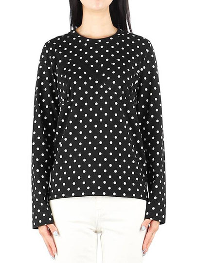 Polka Dot Long Sleeve T-Shirt Black - COMME DES GARCONS - BALAAN 2