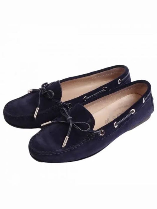 Gommino Suede Driving Shoes Blue - TOD'S - BALAAN 2