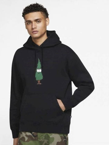 01DJ3677010SBFurleader Tree Hooded TshirtBlack - NIKE - BALAAN 1