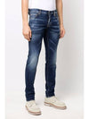 Medium Clean Vintage Wash Skinny Jeans Blue - DSQUARED2 - BALAAN 3