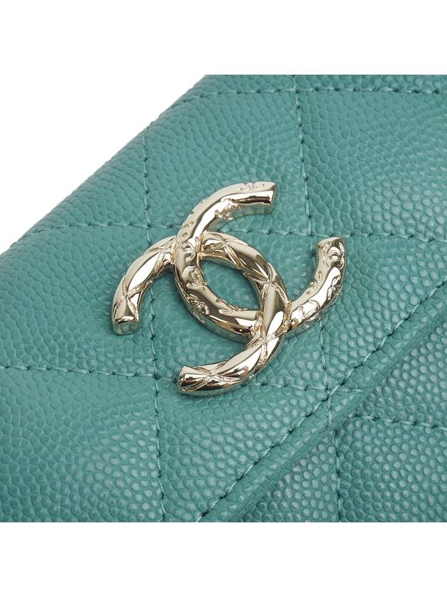 CC CRUSH Crush card wallet snap green full set - CHANEL - BALAAN 6