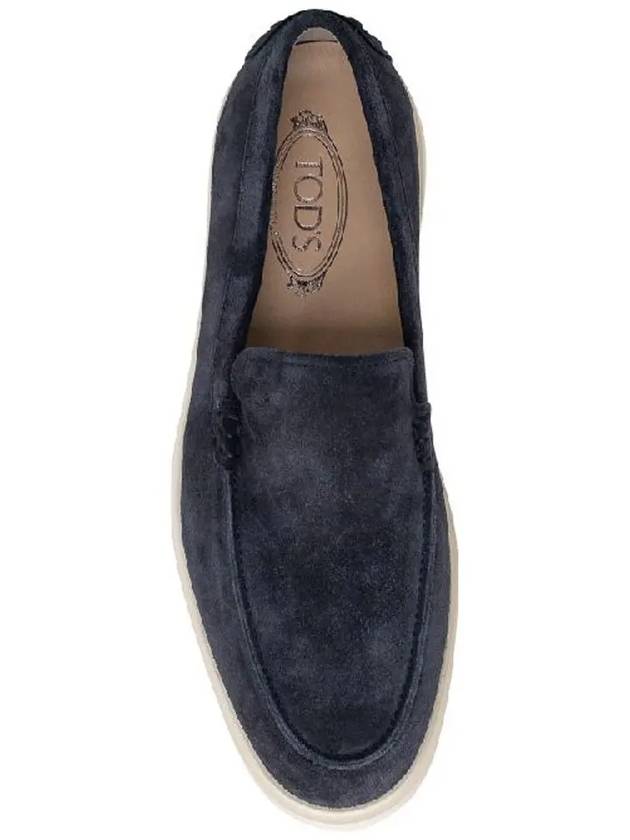 Casual Suede Slipper Loafers Navy - TOD'S - BALAAN 5