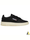 Women's Medalist Goatskin Low Top Sneakers Black - AUTRY - BALAAN 2