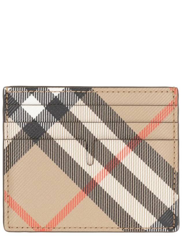 Check Card Wallet Beige - BURBERRY - BALAAN 2