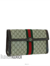 GG PVC three stripe vintage clutch bag - GUCCI - BALAAN 6