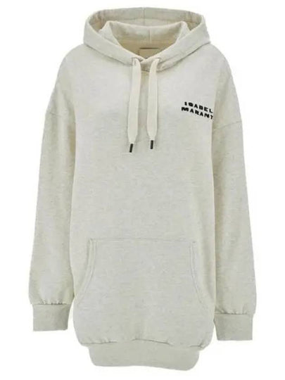 Solena Embroidered Logo Oversized Hoodie Ecru - ISABEL MARANT - BALAAN 2