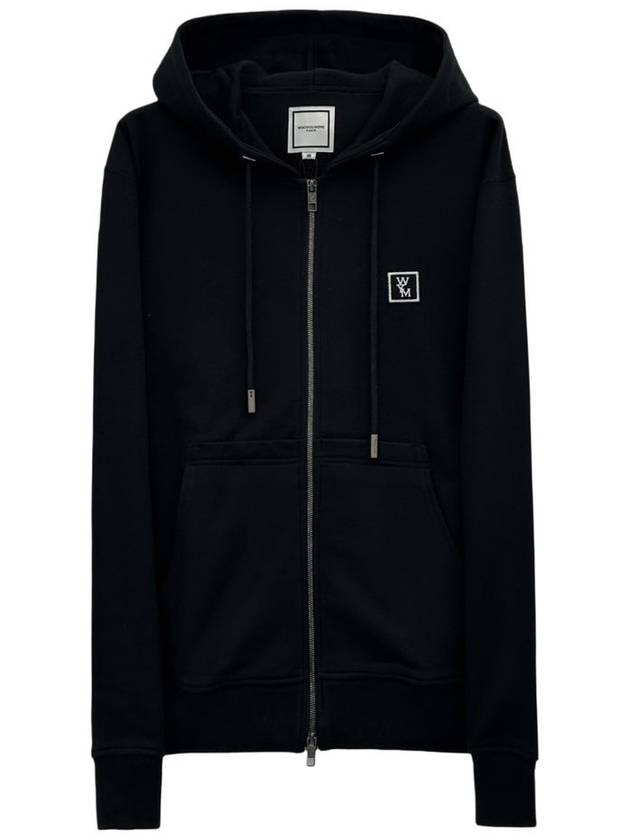 Back Logo Zip-Up Hoodie Black - WOOYOUNGMI - BALAAN 3