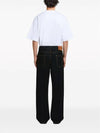 Flocked Denim Straight Jeans Black - MARNI - BALAAN 5