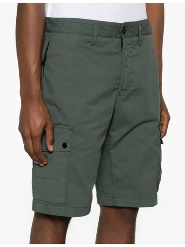 Wappen Cargo Bermuda Shorts Dark Green - STONE ISLAND - BALAAN 6