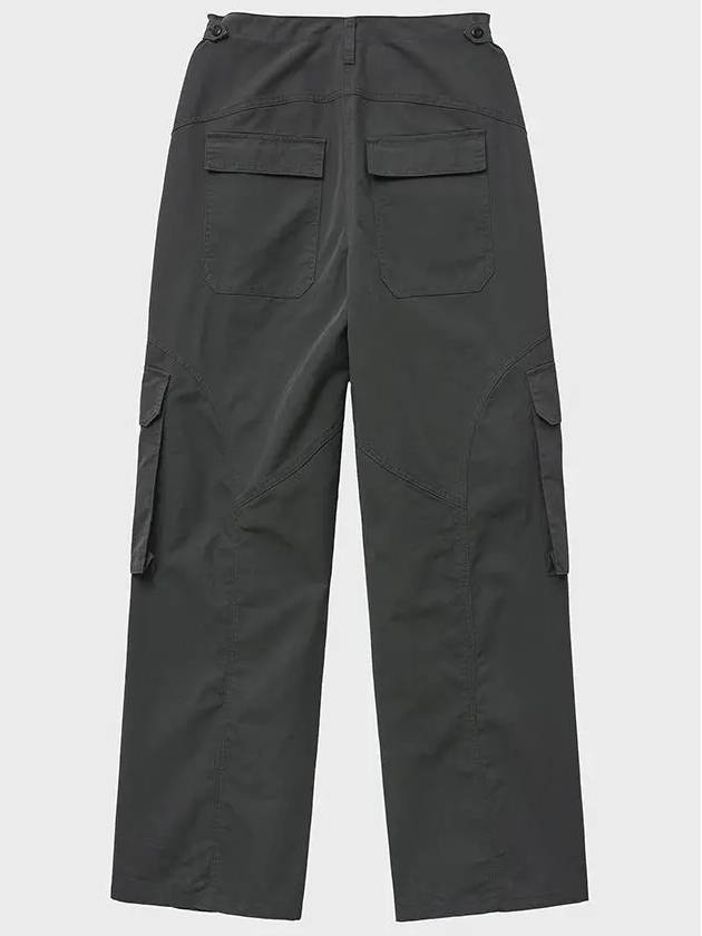 Cotton Field Wide Pants Grey - NOIRER FOR WOMEN - BALAAN 3