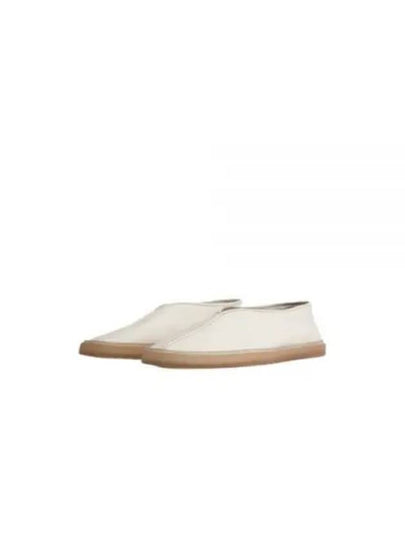 Piped Soft Leather Slip-On White - LEMAIRE - BALAAN 2