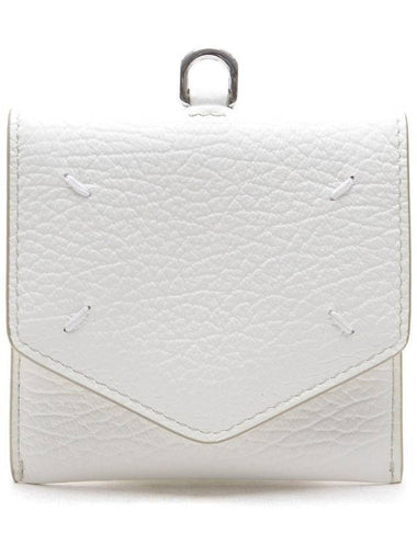 Stitch Tri-Fold Card Wallet White - MAISON MARGIELA - BALAAN 1