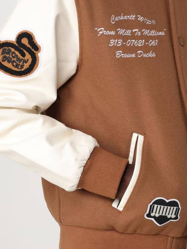 Brown Duck Bomber Jacket Brown - CARHARTT WIP - BALAAN 6