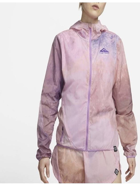 Tie-dye windbreaker jacket DX1042 756 pink WOMENS M L Asian fit - NIKE - BALAAN 1