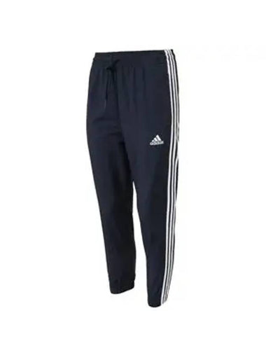 Essentials 3 Stripe Woven 7/8 Track Pants Navy - ADIDAS - BALAAN 1