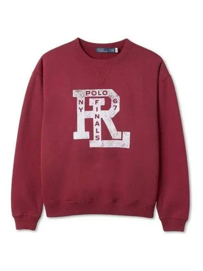 W RL logo fleece sweatshirt red - POLO RALPH LAUREN - BALAAN 2