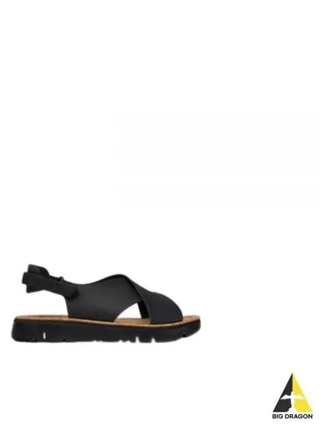 Oruga Leather Sandals Black - CAMPER - BALAAN 2