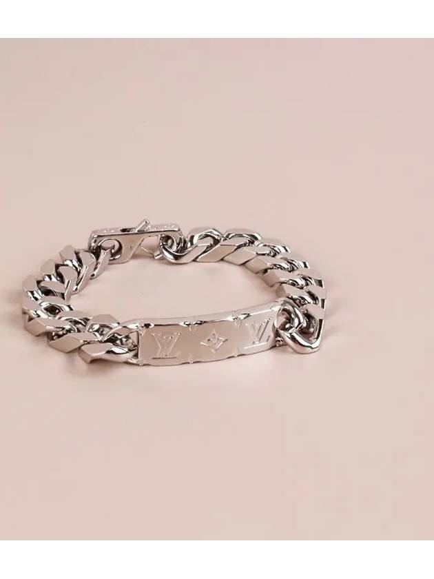 Monogram Large Chain Bracelet Silver - LOUIS VUITTON - BALAAN 2