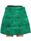 Women's Print Cotton A-Line Skirt Green - MONCLER - BALAAN 8