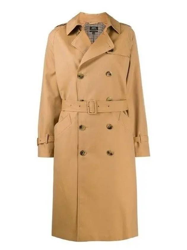 Greta double-breasted trench coat PSADP F01150 CAB - A.P.C. - BALAAN 1