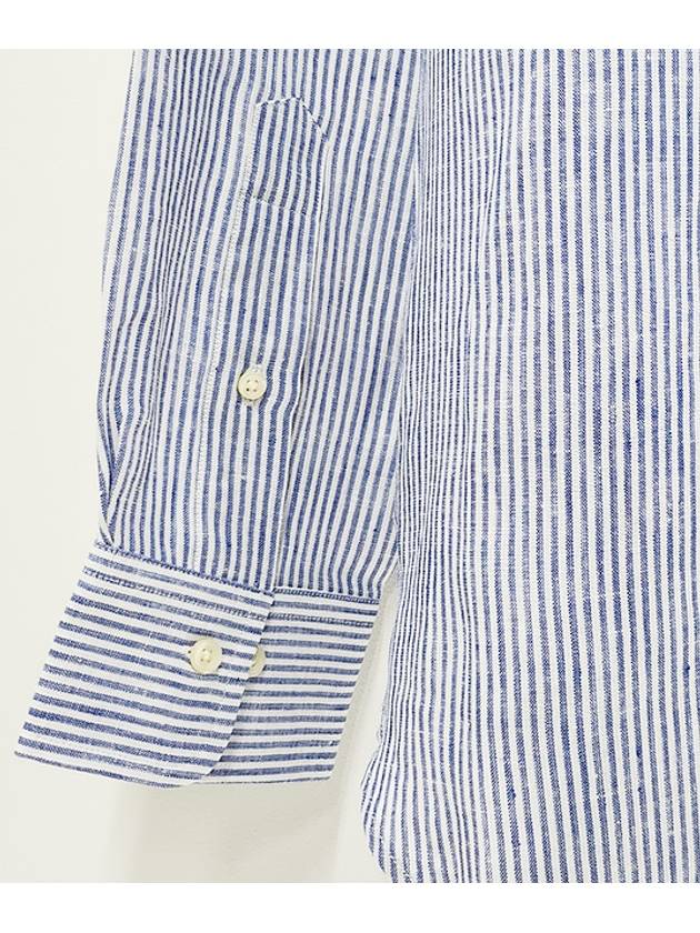 Pony Logo Stripe Long Sleeves Shirt Blue - POLO RALPH LAUREN - BALAAN 9