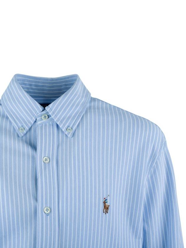 Ralph Lauren Oxford Shirt In Striped Knit - RALPH LAUREN - BALAAN 3