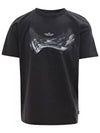 Shadow Project Neo Flora Short Sleeve T-Shirt Black - STONE ISLAND - BALAAN 2