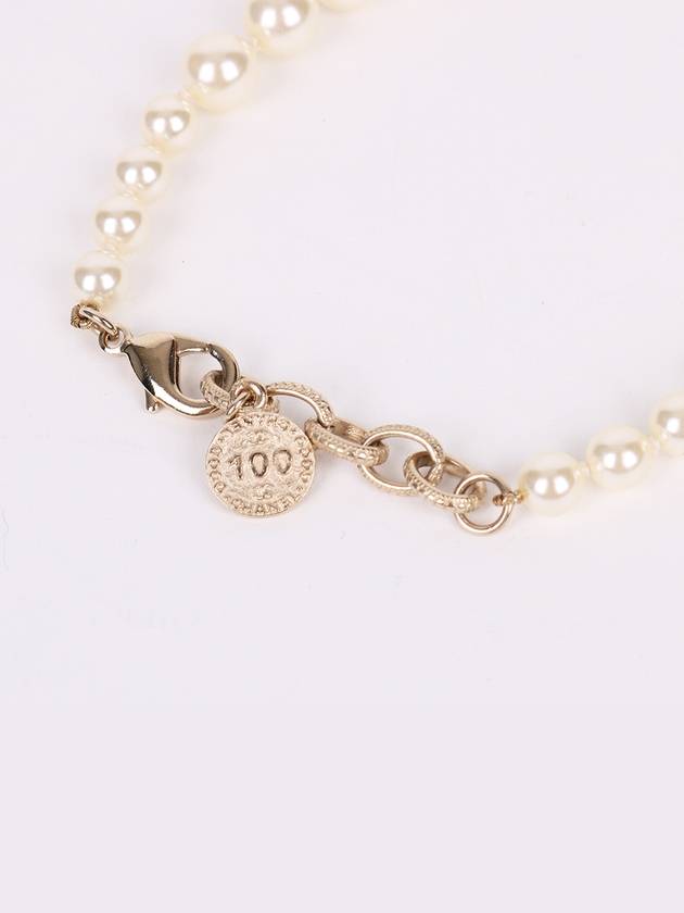 CC Logo 100th Anniversary Pearl Necklace A64757 - CHANEL - BALAAN 4