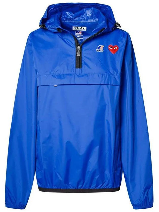 Play x Kway Le Bray 3 0 Hooded Jacket P1 J502 2 Blue - COMME DES GARCONS - BALAAN 2