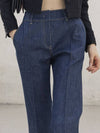 SEMI BOOT CUT RAW DENIM PANTS P00000OL - DEFEMME - BALAAN 3