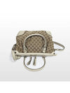 Gucci GG logo jacquard light metallic gold leather top handle 2WAY bag 247902 - GUCCI - BALAAN 9