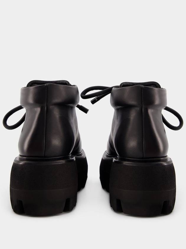 Rubber Scarf Ankle Boots - Alexander McQueen - Synthetic - Black - ALEXANDER MCQUEEN - BALAAN 3