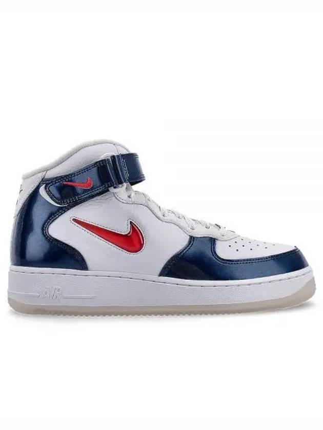 Air Force 1 QS Mid Sneakers Red Midnight Navy - NIKE - BALAAN 2