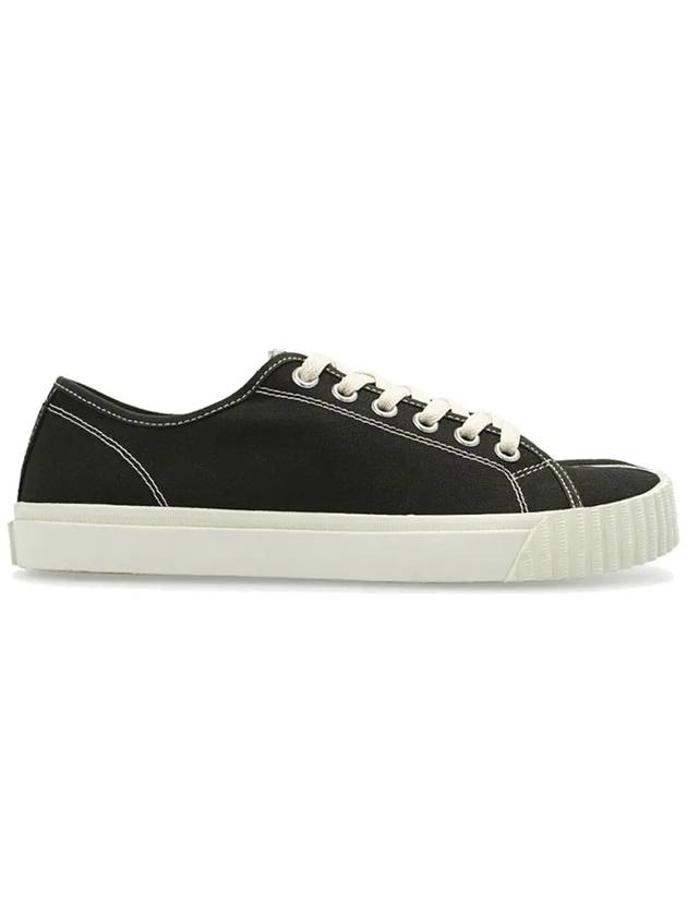 Tabi Cotton Low Top Sneakers Black - MAISON MARGIELA - BALAAN 3