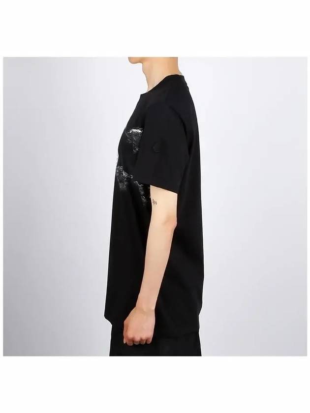 Logo Motif Short Sleeve T-Shirt Black - MONCLER - BALAAN 4