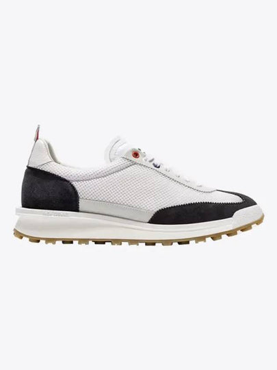 Fine Kid Suede Tech Runner Sneaker Navy - THOM BROWNE - BALAAN 2