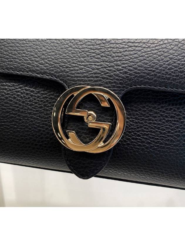 GG Interlocking Chain Mini Shoulder Bag Black - GUCCI - BALAAN 4