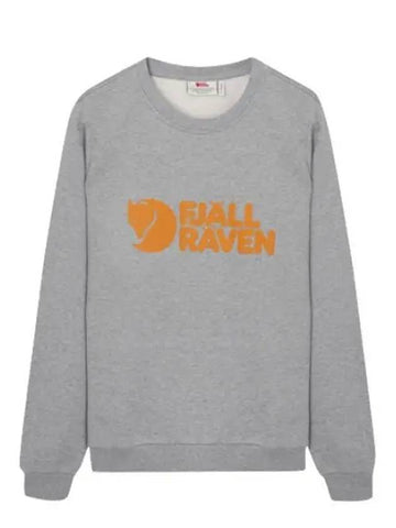 24 Logo Sweater Gray Melange 84143 020 999 Fjallraven W Long Sleeve T shirt - FJALL RAVEN - BALAAN 1