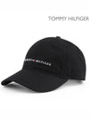 Logo Classic Ball Cap Deep Black - TOMMY HILFIGER - BALAAN 2