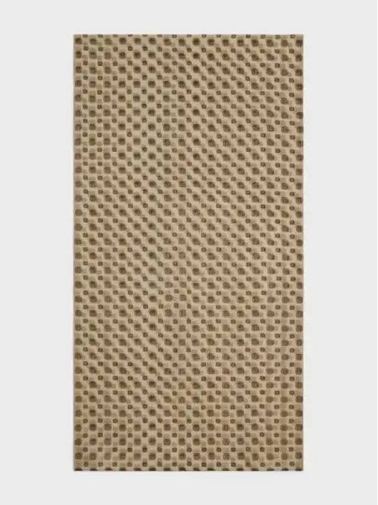 Biscotto Print Cashmere Muffler Beige - CELINE - BALAAN 2