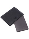 Double Gancini Leather Card Wallet Black - SALVATORE FERRAGAMO - BALAAN 7