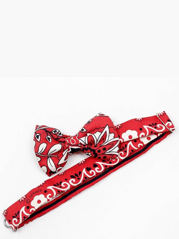 Bow tie choker scarf red bag decoration - HERMES - BALAAN 3