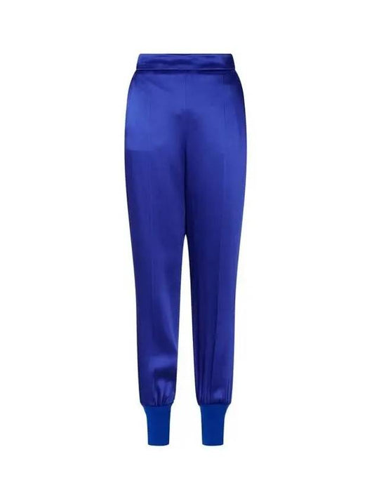 Glossy back banding jogger pants blue - STELLA MCCARTNEY - BALAAN 1