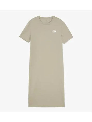 The North Face NT7ZQ42C Women s Essential Short Sleeve Maxi Dress - THE NORTH FACE - BALAAN 1